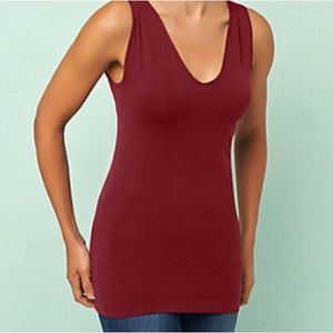 skinnytees Seamless Reversible Layering Tank Top Set